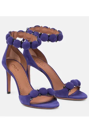 Alaïa Alaïa Sandalen La Bombe 90 aus Veloursleder