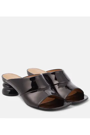 DRIES VAN NOTEN Pantoletten aus Lackleder