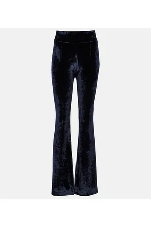 GALVAN High-Rise-Hose Sculpted aus Samt