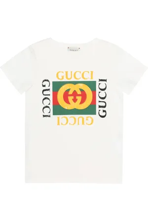 Gucci Bedrucktes T-Shirt aus Baumwolle