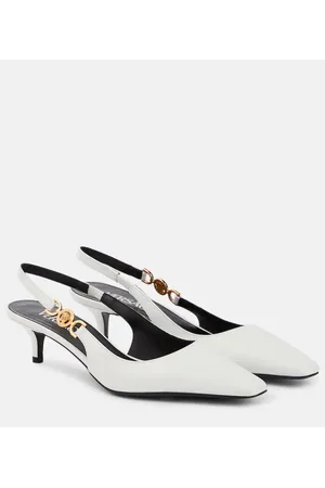 VERSACE Slingback-Pumps Medusa Biggie aus Leder