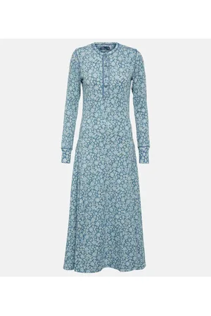 Ralph Lauren Bedrucktes Maxikleid aus Baumwolle