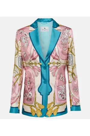 Etro Bedruckter Blazer aus Seide