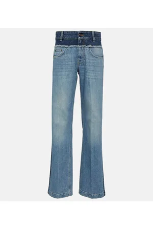 Stella McCartney High-Rise Wide-Leg Jeans