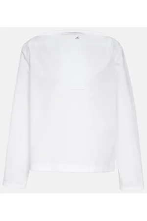Jil Sander Top aus Baumwollpopeline