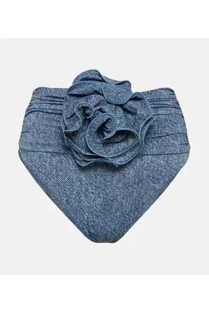 MAGDA BUTRYM Bedrucktes Bikini-Höschen Corsage