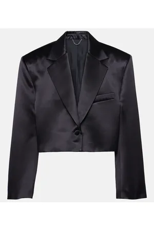 MAGDA BUTRYM Cropped-Blazer aus Wolle und Seide