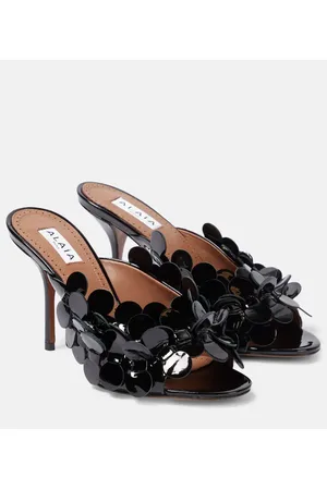 Alaïa Alaïa Pantoletten aus Lackleder