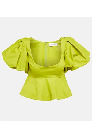Oscar de la Renta Cropped-Top aus Baumwolle