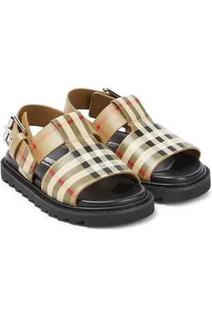 Burberry Sandalen Vintage Check aus Leder