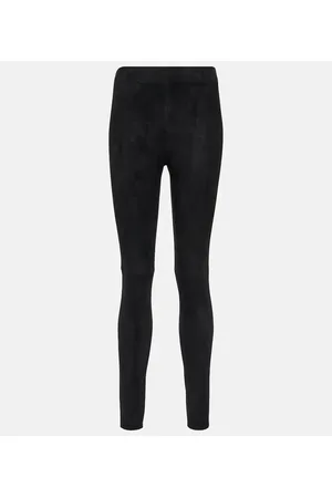 Joseph Leggings aus Veloursleder