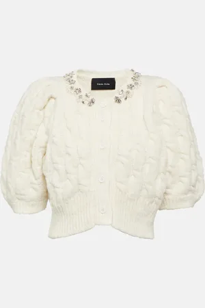 Simone Rocha Cardigan aus einem Alpakawollgemisch