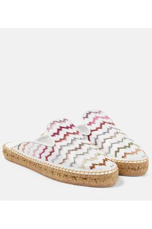 Missoni Espadrille-Slippers aus Häkelstrick