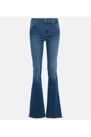 7 for all Mankind Mid-Rise Bootcut Jeans