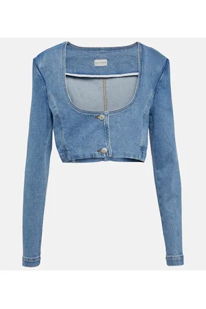 MAGDA BUTRYM Cropped-Top aus Denim