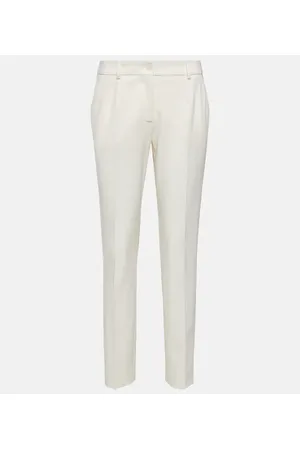 Dolce & Gabbana Low-Rise-Hose aus einem Wollgemisch