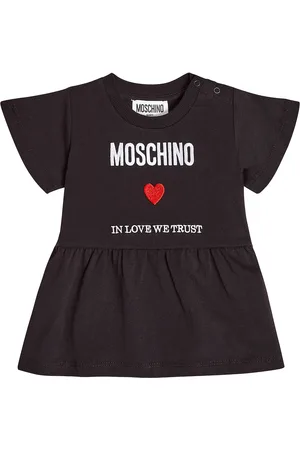 Moschino Baby Bedrucktes Kleid aus Baumwoll-Jersey
