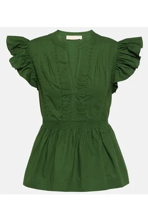 ULLA JOHNSON Top Luise aus Baumwollpopeline