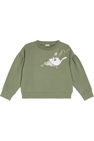 Il gufo Sweatshirt aus Baumwoll-Jersey