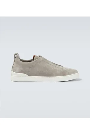 Ermenegildo Zegna Sneakers Triple Stitch aus Veloursleder