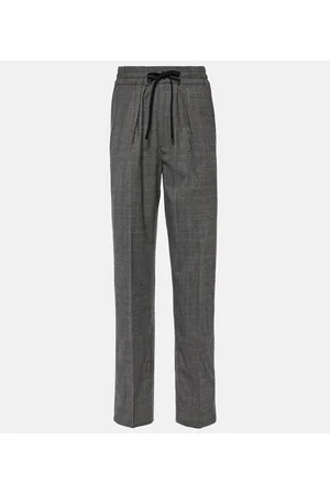 Marant Etoile High-Rise-Hose Priska aus Wolle