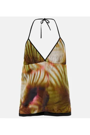 DRIES VAN NOTEN Top aus Baumwolle und Seide