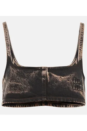 Miu Miu Bralette aus Denim