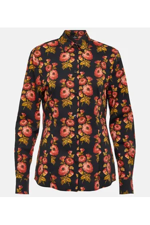 Etro Bluse aus einem Baumwollgemisch