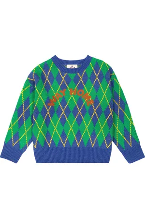 Jelly Mallow Argyle-Pullover