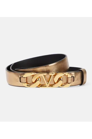 VALENTINO GARAVANI Gürtel VLogo Chain aus Leder