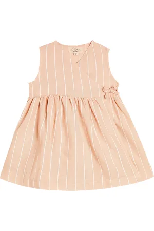 Il gufo Baby Kleid aus Leinen und Baumwolle