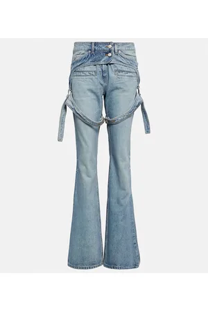Courrèges Courrèges Mid-Rise Wide-Leg Jeans
