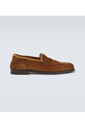 JOHN LOBB Loafers Bath aus Veloursleder