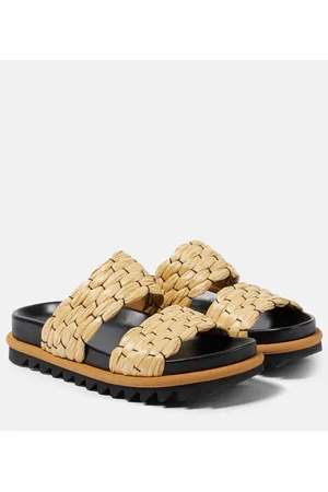 DRIES VAN NOTEN Sandalen aus Raffiabast