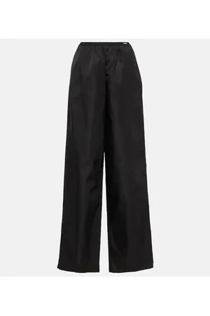 Prada High-Rise Hose aus Re-Nylon