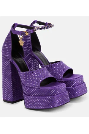 VERSACE Verzierte Plateausandalen Medusa Aevitas