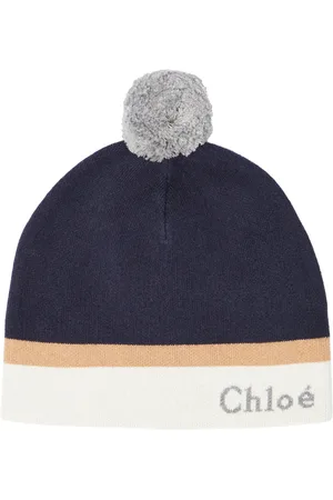 Chloé Chloé Kids Mütze aus Baumwolle und Wolle