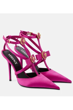 VERSACE Verzierte Pumps Gianni aus Satin
