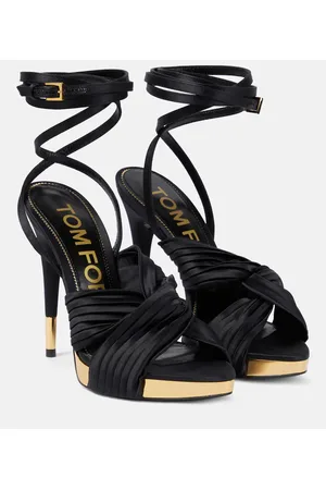 Tom Ford Plateausandalen aus Satin