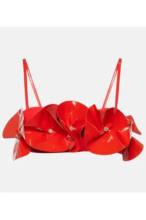 DAVID KOMA Verziertes Bralette aus Schurwolle