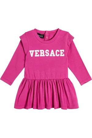 VERSACE Baby Kleid aus einem Baumwollgemisch