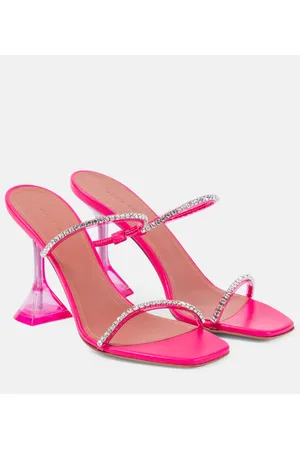 Amina Muaddi Verzierte Sandalen Gilda 95