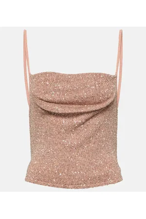 Altuzarra Verziertes Cropped-Top Diaplo aus Strick
