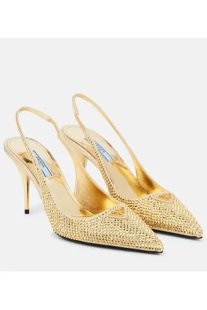 Prada Slingback-Pumps mit Kristallen