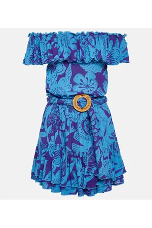 POUPETTE ST BARTH Bedrucktes Off-Shoulder-Minikleid Bella