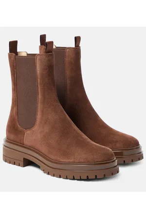 Gianvito Rossi Chelsea Boots Chester aus Veloursleder