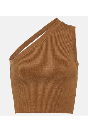 Jacquemus Cropped-Top La Maille Ascu aus einem Leinengemisch