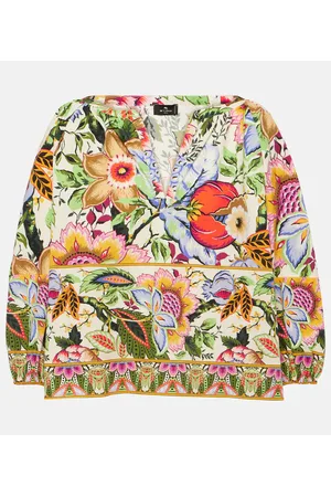 Etro Bedrucktes Cropped-Top aus Baumwolle