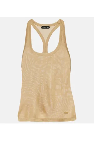 Tom Ford Top Micro-Rib aus Seiden-Jersey