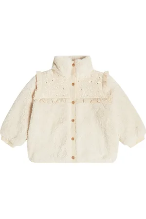 Louise Misha Bestickte Jacke aus Faux Fur